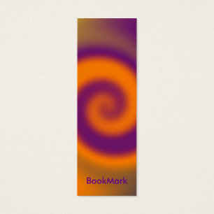 swirl orange purple BookMark
