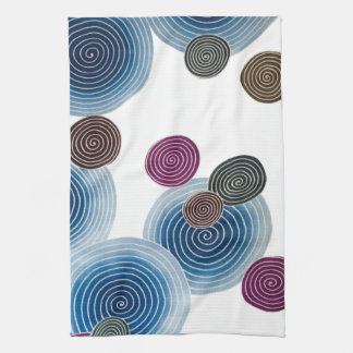 Swirl Pattern, Japanese Design Kitchen Towel