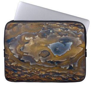 Swirl Pattern On Jasper Slab Laptop Sleeve