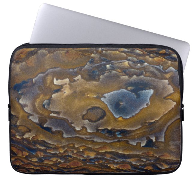 Swirl Pattern On Jasper Slab Laptop Sleeve (Front)