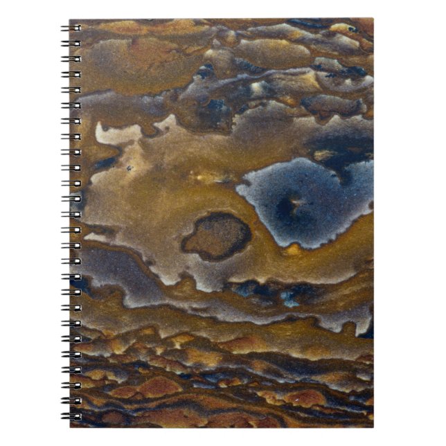 Swirl Pattern On Jasper Slab Notebook (Front)