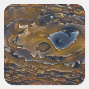 Swirl Pattern On Jasper Slab Square Sticker