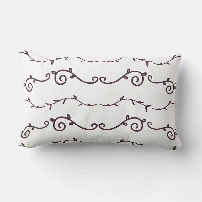swirl patterned lumbar pillow (Front)