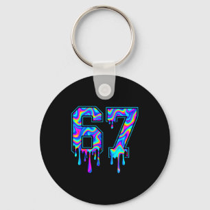 Swirl Six Seven Drip 6 7 Meme Gen Alpha Slang  Keychain