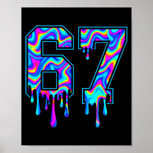 Swirl Six Seven Drip 6 7 Meme Gen Alpha Slang  Poster