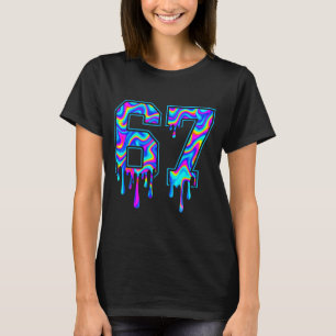Swirl Six Seven Drip 6 7 Meme Gen Alpha Slang  T-Shirt