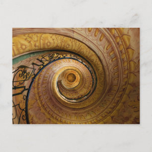 Swirl Staircase Pattern Postcard
