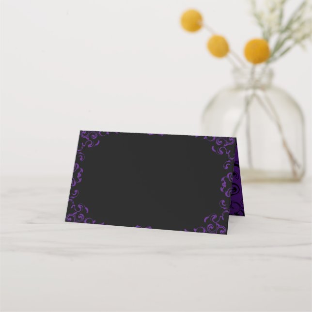 SWIRL TEMPLATE PLACE CARD (Front)
