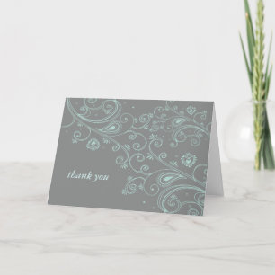 swirl thank you card