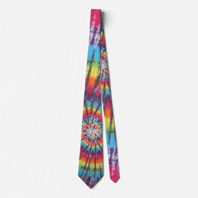Swirl Tie Dye Necktie (Front)