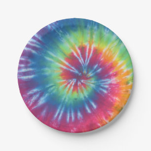 Swirl Tie Dye Paper Plate