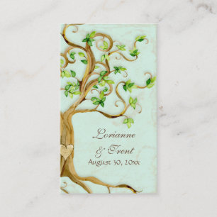 Swirl Tree Roots Antique Tan Escort Place Cards