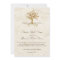 Swirl Tree Roots Antiqued Parchment Monogrammed