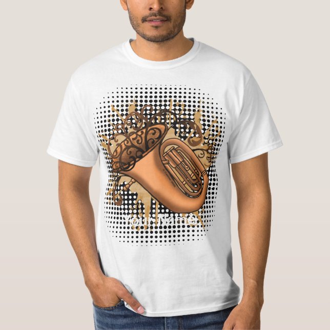 Swirl Tuba   t-shirt (Front)