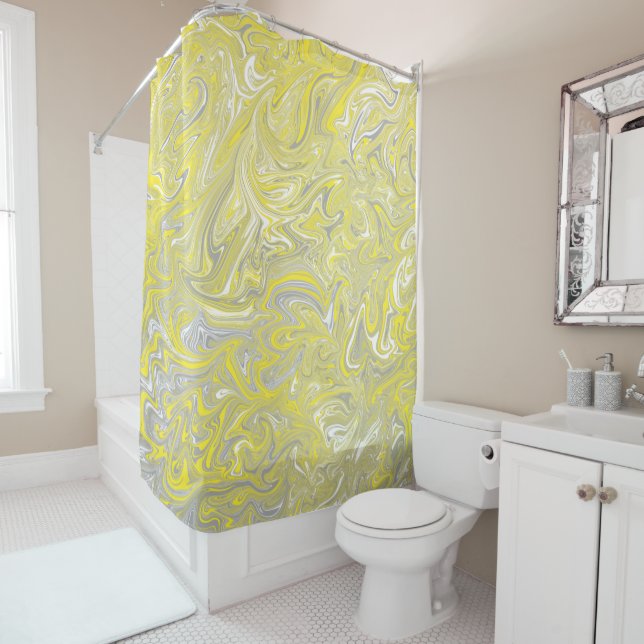 Swirl Yellow and Grey Grey (In Situ)