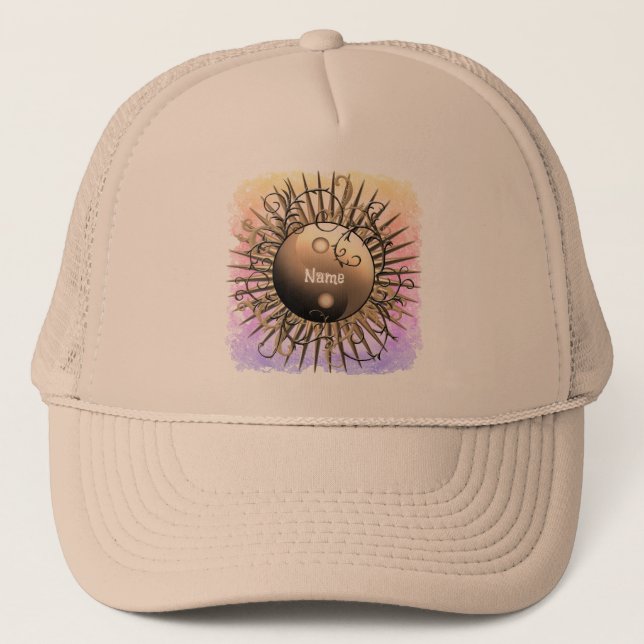 Swirl Yin Yang Trucker Hat (Front)