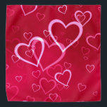 Swirled Hearts Bandana<br><div class="desc">The Swirled Hearts Bandana is great for your wardrobe--makes a great gift! Get matching one for your pet! Customize with your own text if desired.</div>