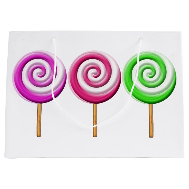 Swirled Lollipops Gift Bag (Front)