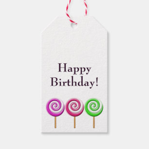 Swirled Lollipops Gift Tag