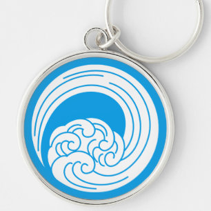 Swirled waves keychain