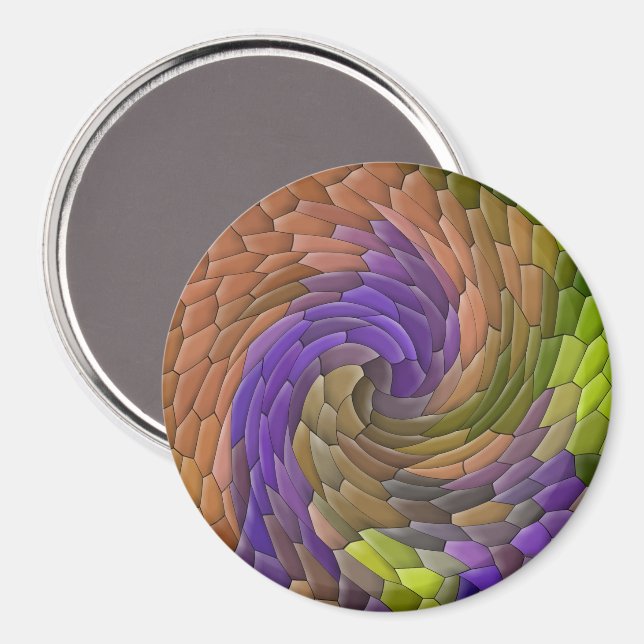 Swirlin' garden..... magnet (Front/Back)