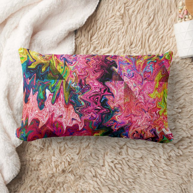 Swirlin' Squigglies..... Lumbar Pillow (Blanket)