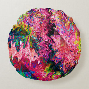 Swirlin' Squigglies..... Round Pillow