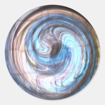 Swirling Blue Abstract Art