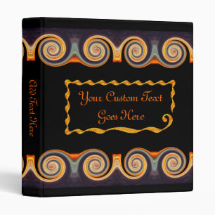 Swirling Colours Custom 1 Inch Binder