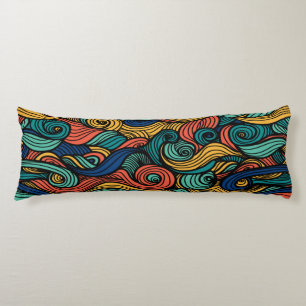 Swirling colours – dynamism for your home body pillow