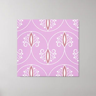 Swirling Elegance: Vintage Geometric Canvas Print