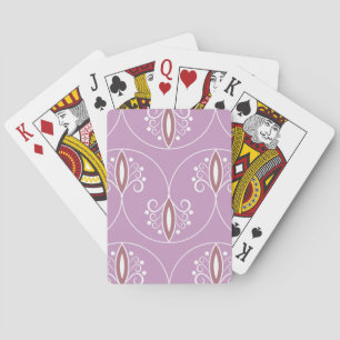 Swirling Elegance: Vintage Geometric Playing Cards