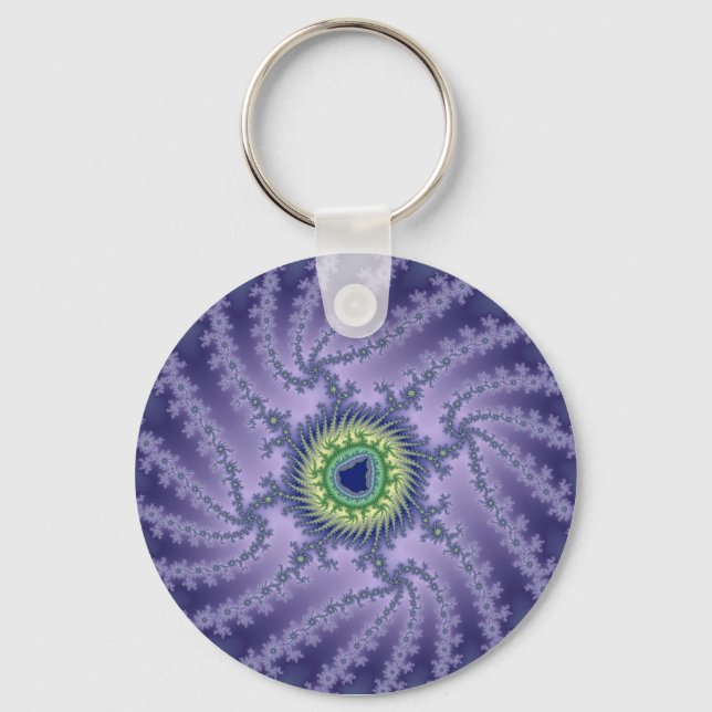 Swirling Eye - Fractal Keychain (Front)
