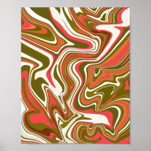 Swirling Flow – A Mesmerizing Abstract Art Poster