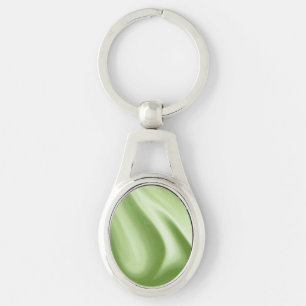 Swirling Green Keychain