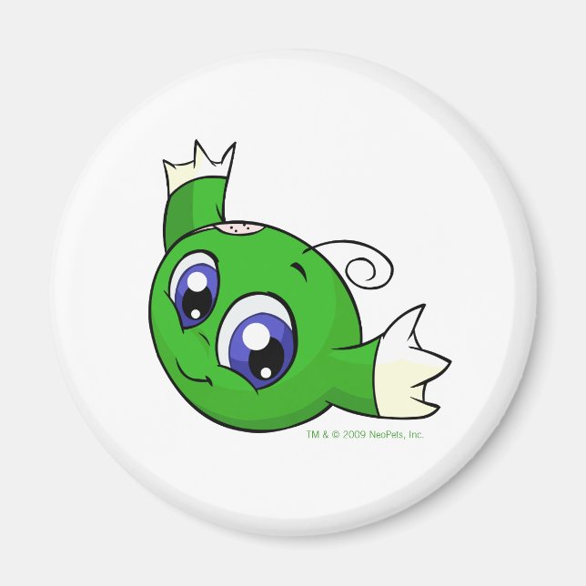 Swirling green kiko magnet (Front)