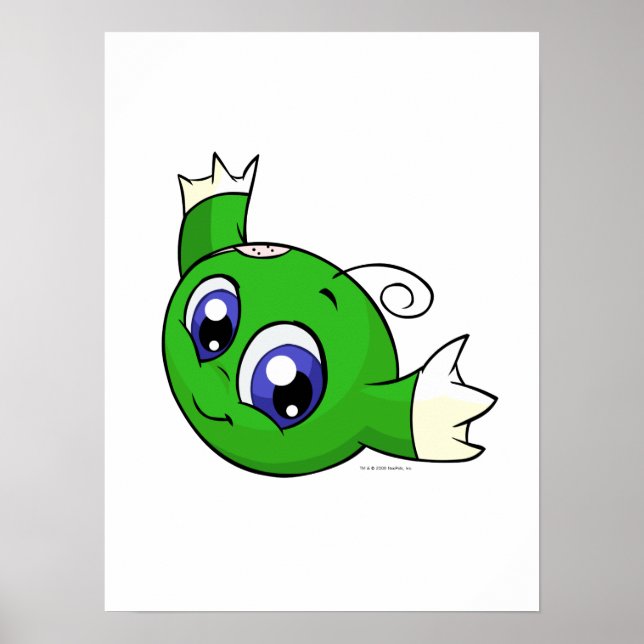Swirling green kiko poster (Front)