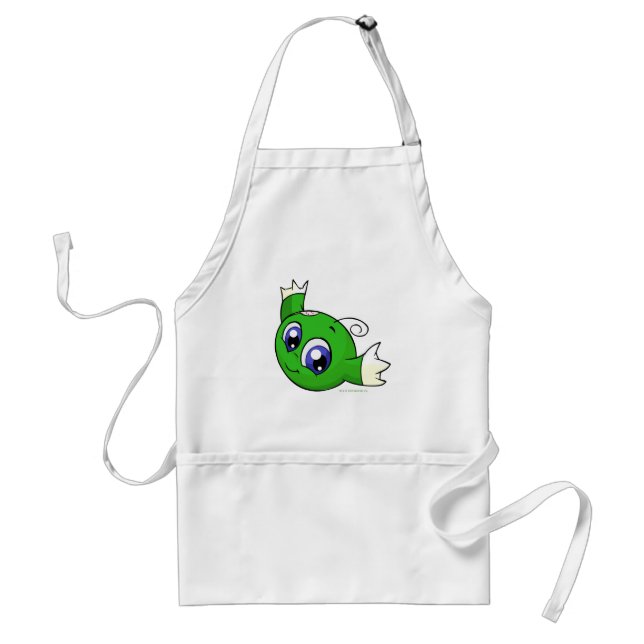 Swirling green kiko standard apron (Front)