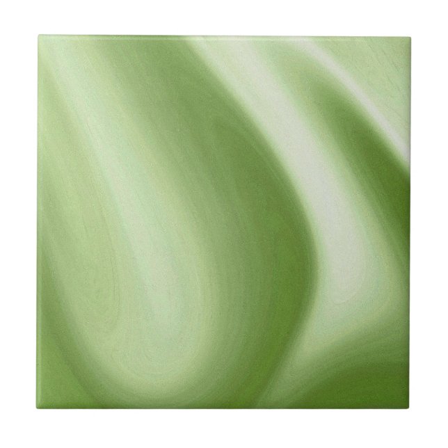 Swirling Green Tile (Front)