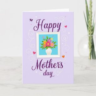 Swirling Hearts Bouquet Art Card