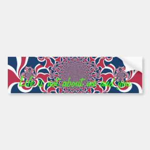 Swirling Kaleidoscope Art Print Bumper Sticker