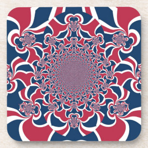 Swirling Kaleidoscope Art Print Coaster