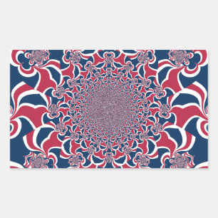 Swirling Kaleidoscope Art Print Sticker