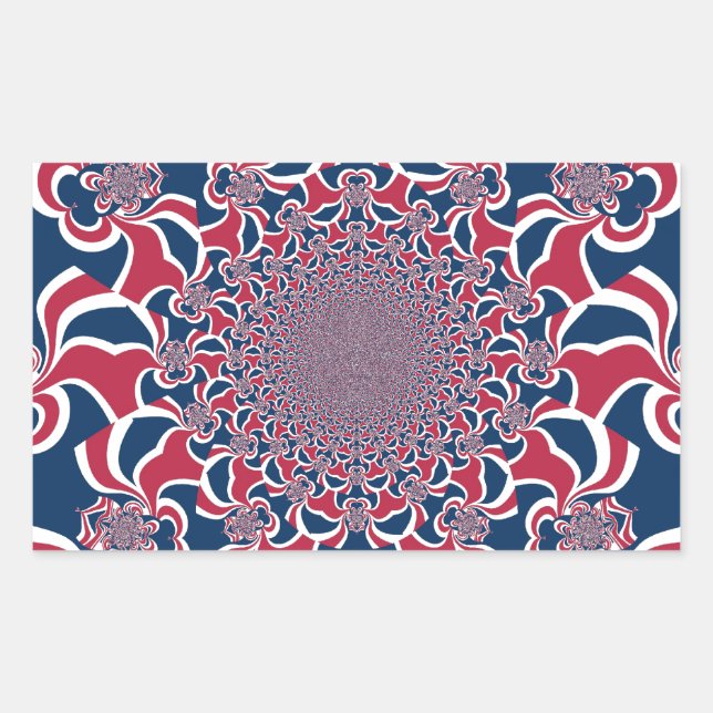 Swirling Kaleidoscope Art Print Sticker (Front)