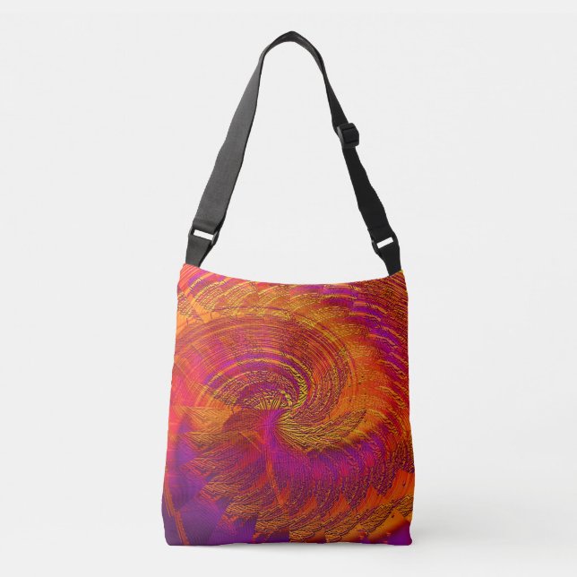 Swirling Leaf..... Crossbody Bag (Front)