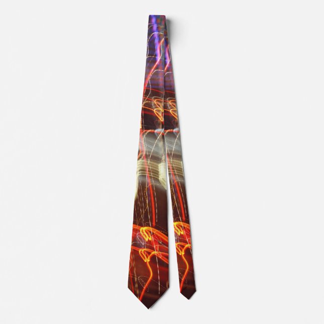 Swirling Lights Mens Tie (Front)