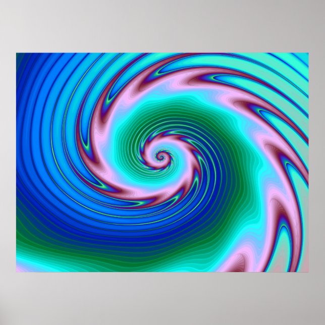Swirling Liquid Glass (2) Poster (Front)