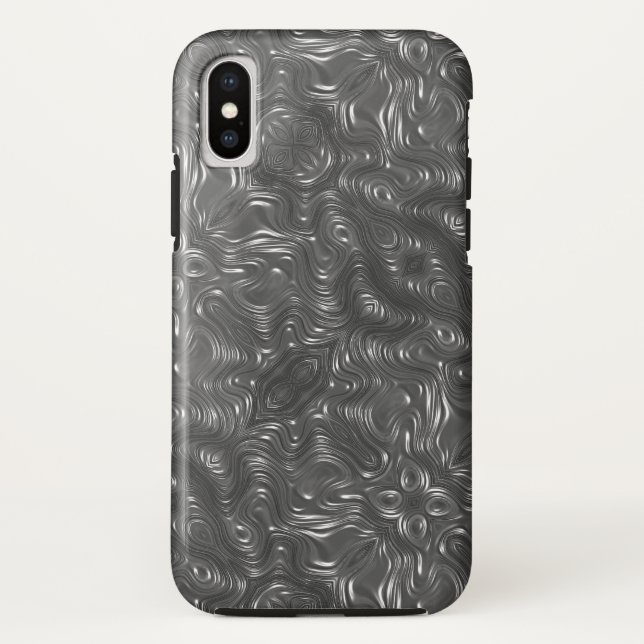 Swirling Metal Case-Mate iPhone Case (Back)