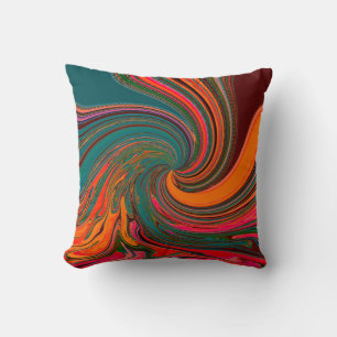 Swirling Party..... Throw Pillow