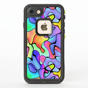 Swirling Pastel Watercolor and Pen Abstract